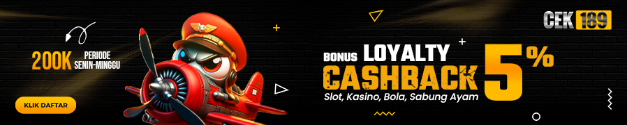 Cek189 > Bonus Cashback 5%